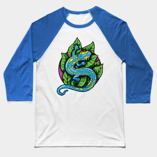 Blue Salamander Baseball T-Shirt